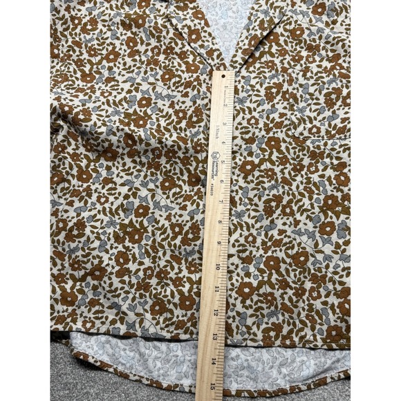 Rylee Cru Floral Pajama Set Cotton Loungewear Top Pants XS - Picture 8 of 13